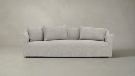 The Lenox  - Performance Melange Weave Flint Sofa