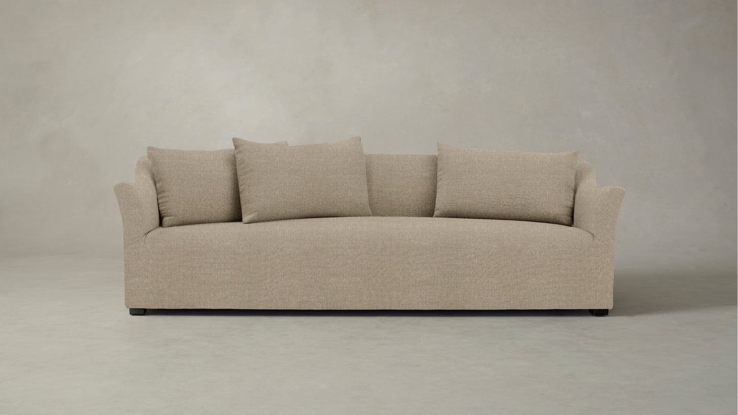 The Lenox  - Performance Stonewashed Linen Clamshell Sofa