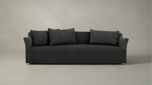 The Lenox  - Performance Tweed Char Sofa