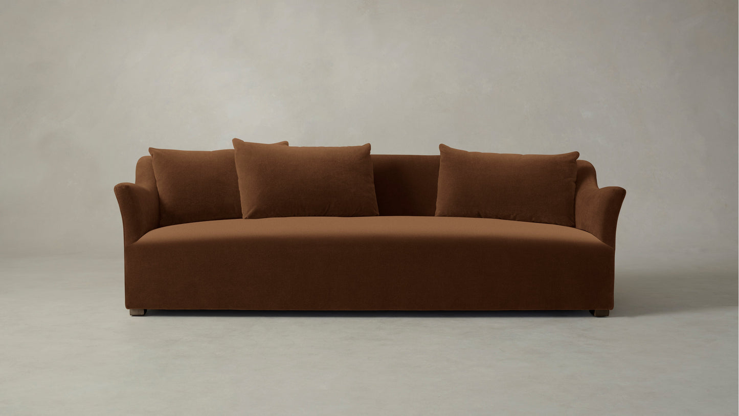 The Lenox  - Performance Velvet Cider Sofa