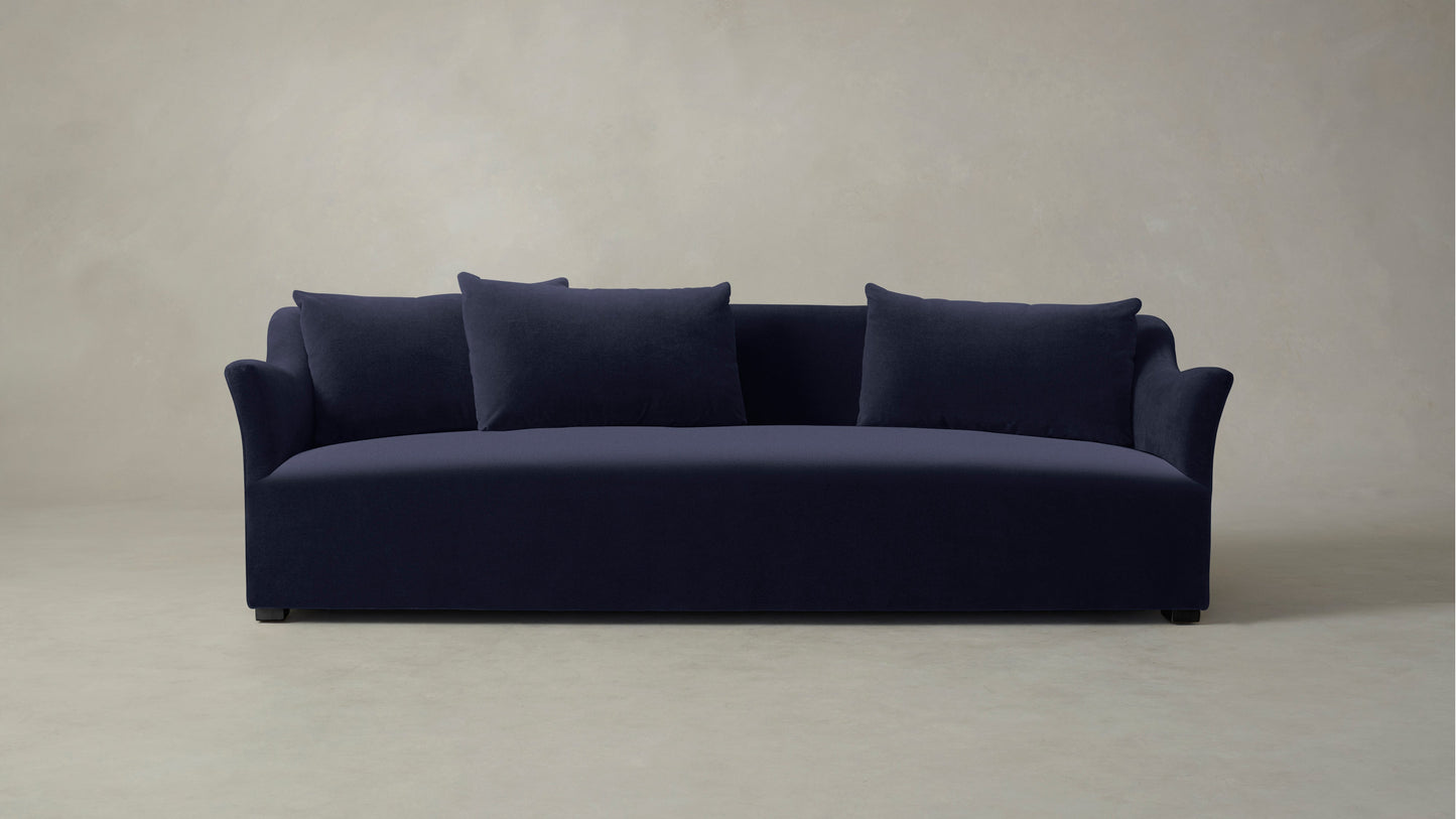 The Lenox  - Performance Velvet Midnight Sofa