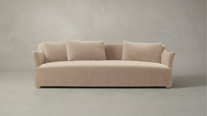 The Lenox  - Performance Velvet Taupe Sofa