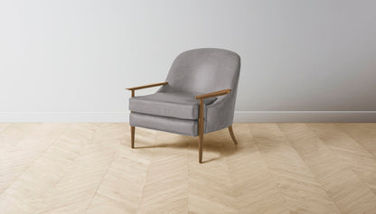 The Leroy  - Nubuck Leather Asphalt Chair - Chair