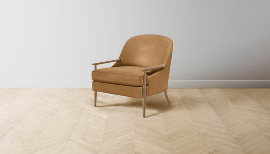 The Leroy  - Nubuck Leather Saddle Chair
