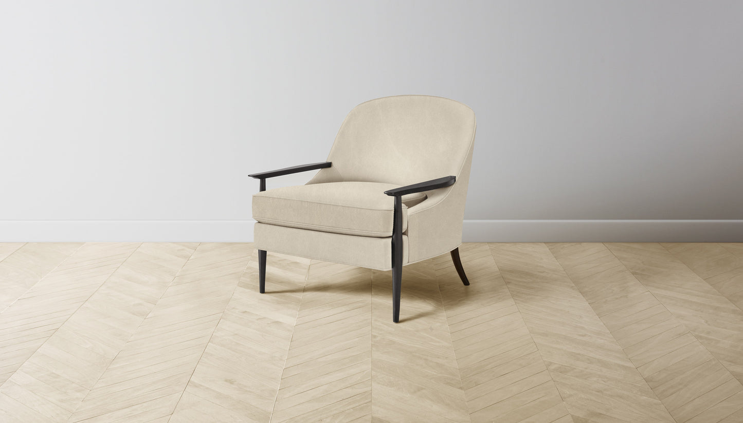The Leroy  - Tuscan Leather Bisque Chair