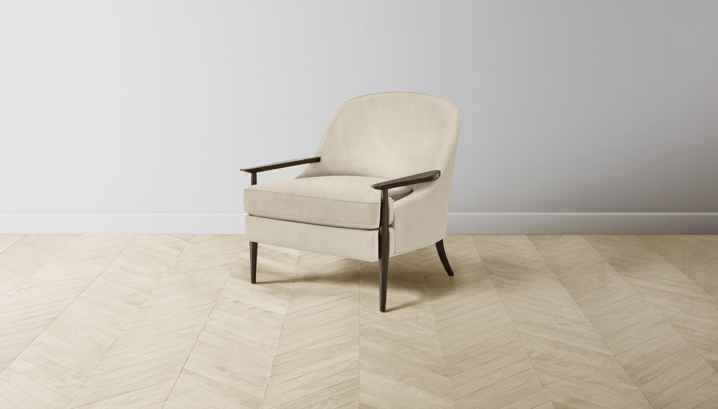 The Leroy  - Tuscan Leather Bisque Chair