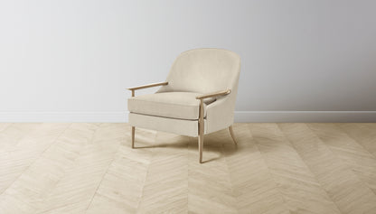 The Leroy  - Tuscan Leather Bisque Chair