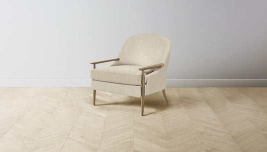 The Leroy  - Tuscan Leather Bisque Chair