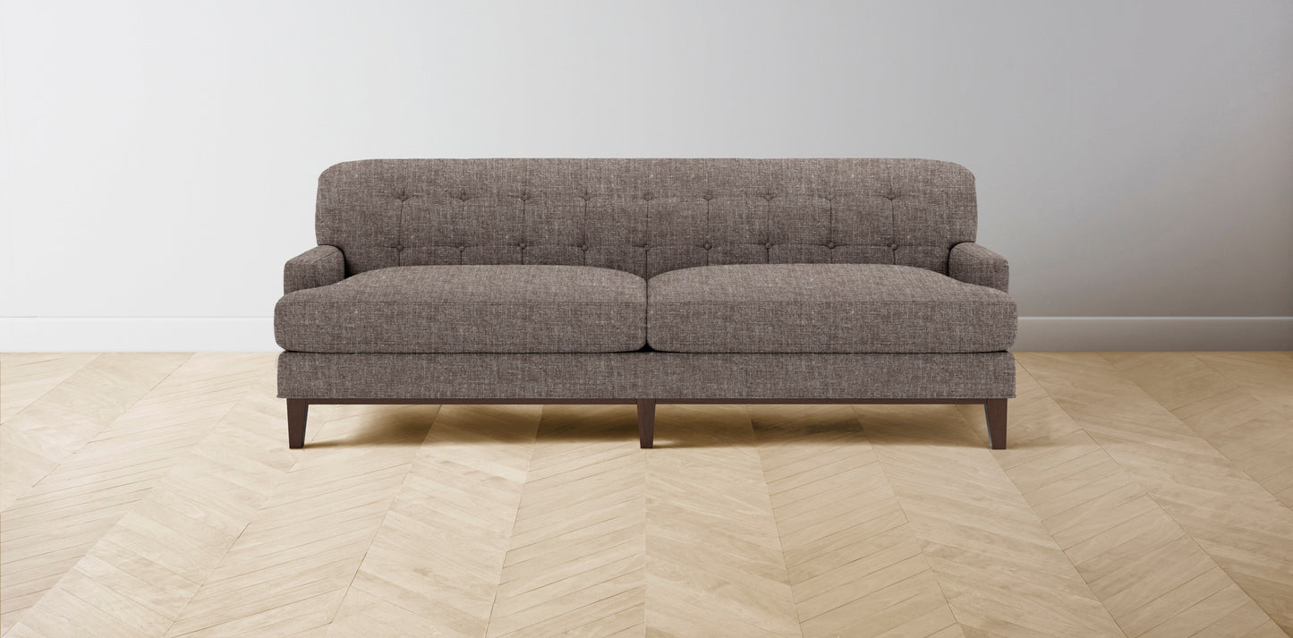 The Ludlow  - Belgian Linen Carob Sofa