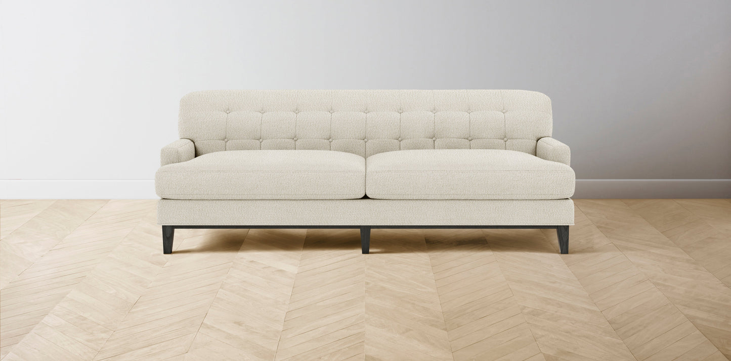 The Ludlow  - Italian Bouclé White Sofa