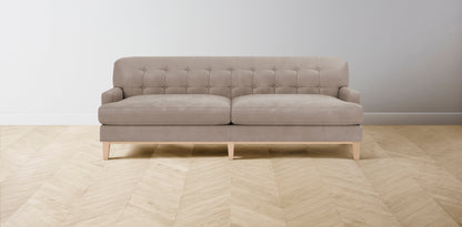 The Ludlow  - Nubuck Leather Fawn Sofa