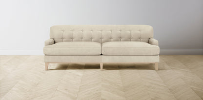 The Ludlow  - Tuscan Leather Bisque Sofa