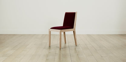 The Madison  - Mohair Crimson Dining Chair