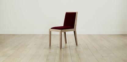 The Madison  - Mohair Crimson Dining Chair
