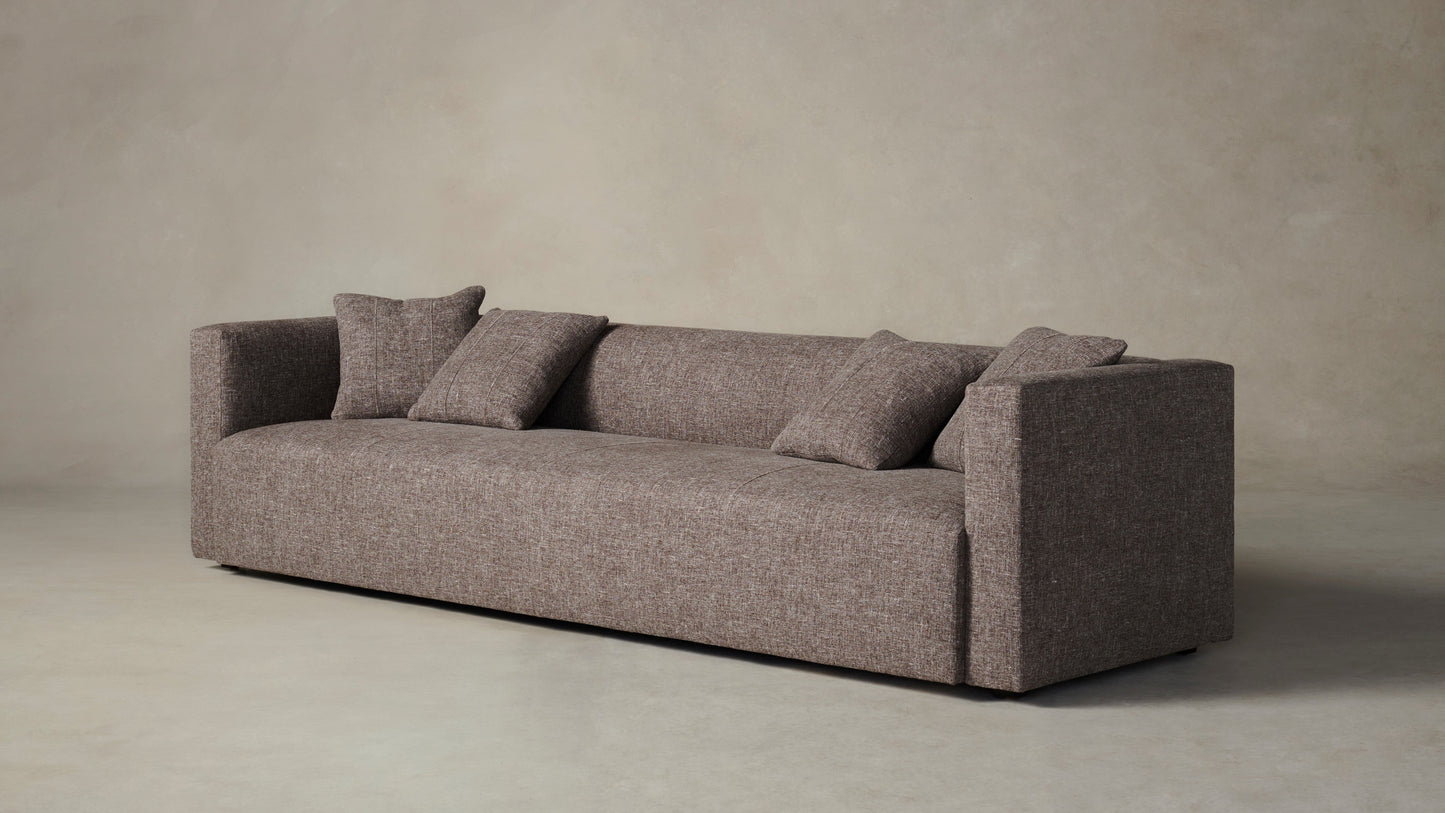 The Breuer  - Belgian Linen Carob Sofa