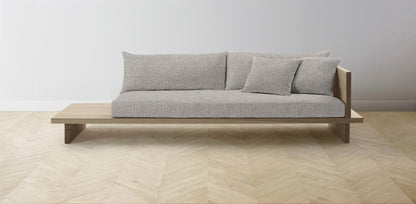 The Muir Arm on Right - Belgian Linen Agate Sofa