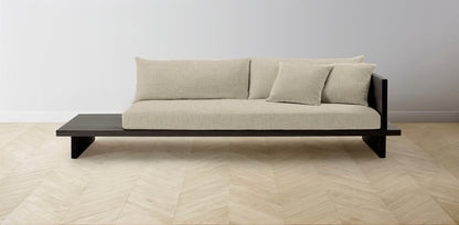 The Muir Arm on Right - Belgian Linen Alder Sofa