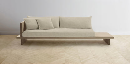 The Muir Arm on Left - Belgian Linen Alder Sofa