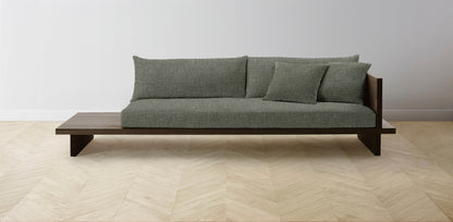 The Muir Arm on Right - Belgian Linen Thyme Sofa