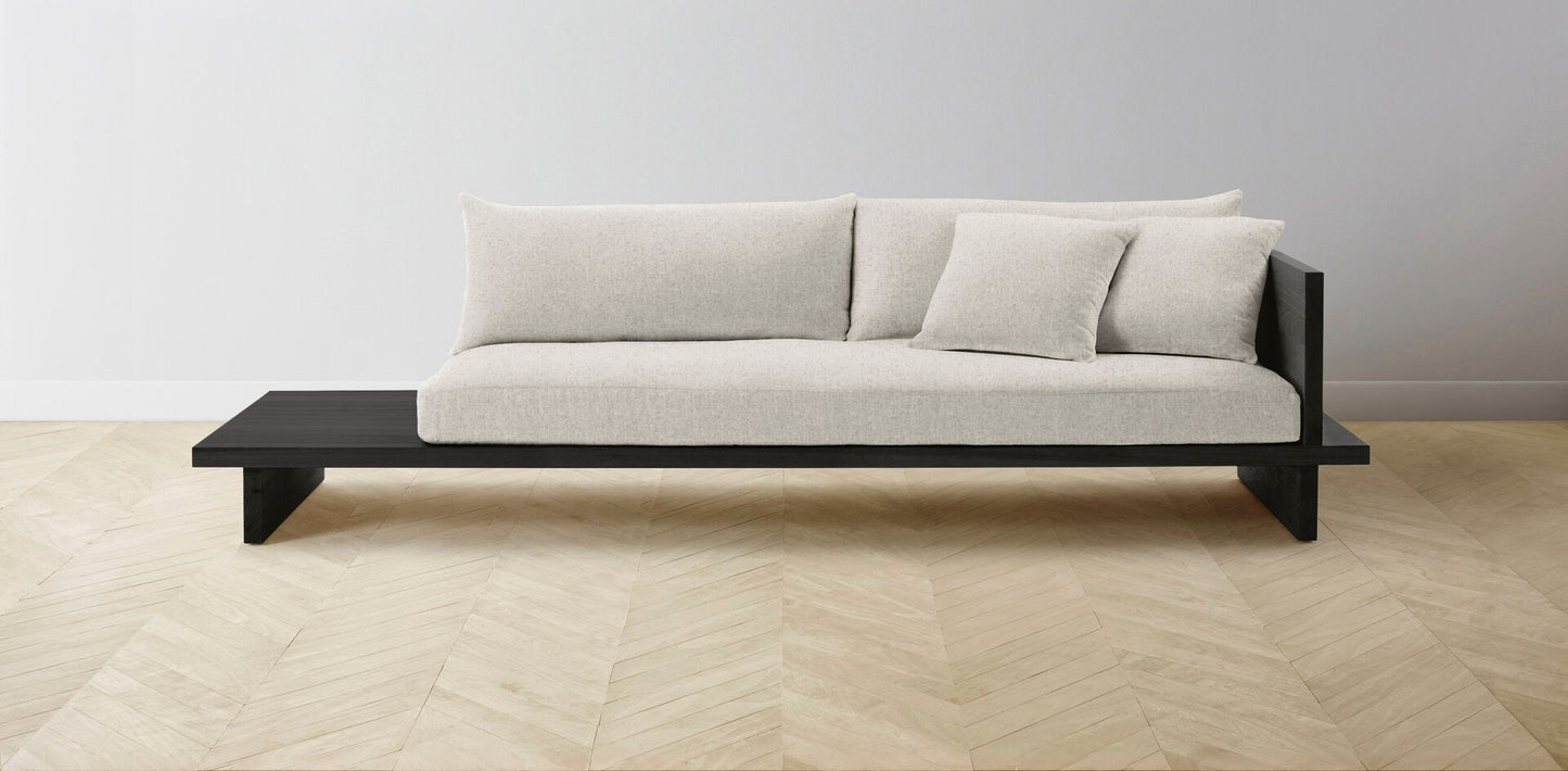 The Muir Arm on Right - Merino Dusk Sofa