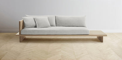 The Muir Arm on Left - Merino Heather Grey Sofa