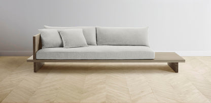 The Muir Arm on Left - Merino Heather Grey Sofa