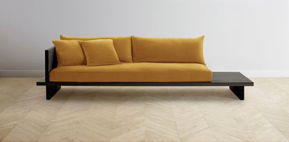 The Muir Arm on Left - Mohair Amber Sofa