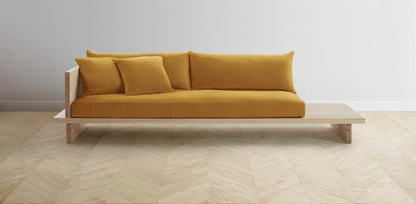 The Muir Arm on Left - Mohair Amber Sofa