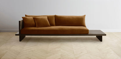 The Muir Arm on Left - Mohair Brown Sugar Sofa