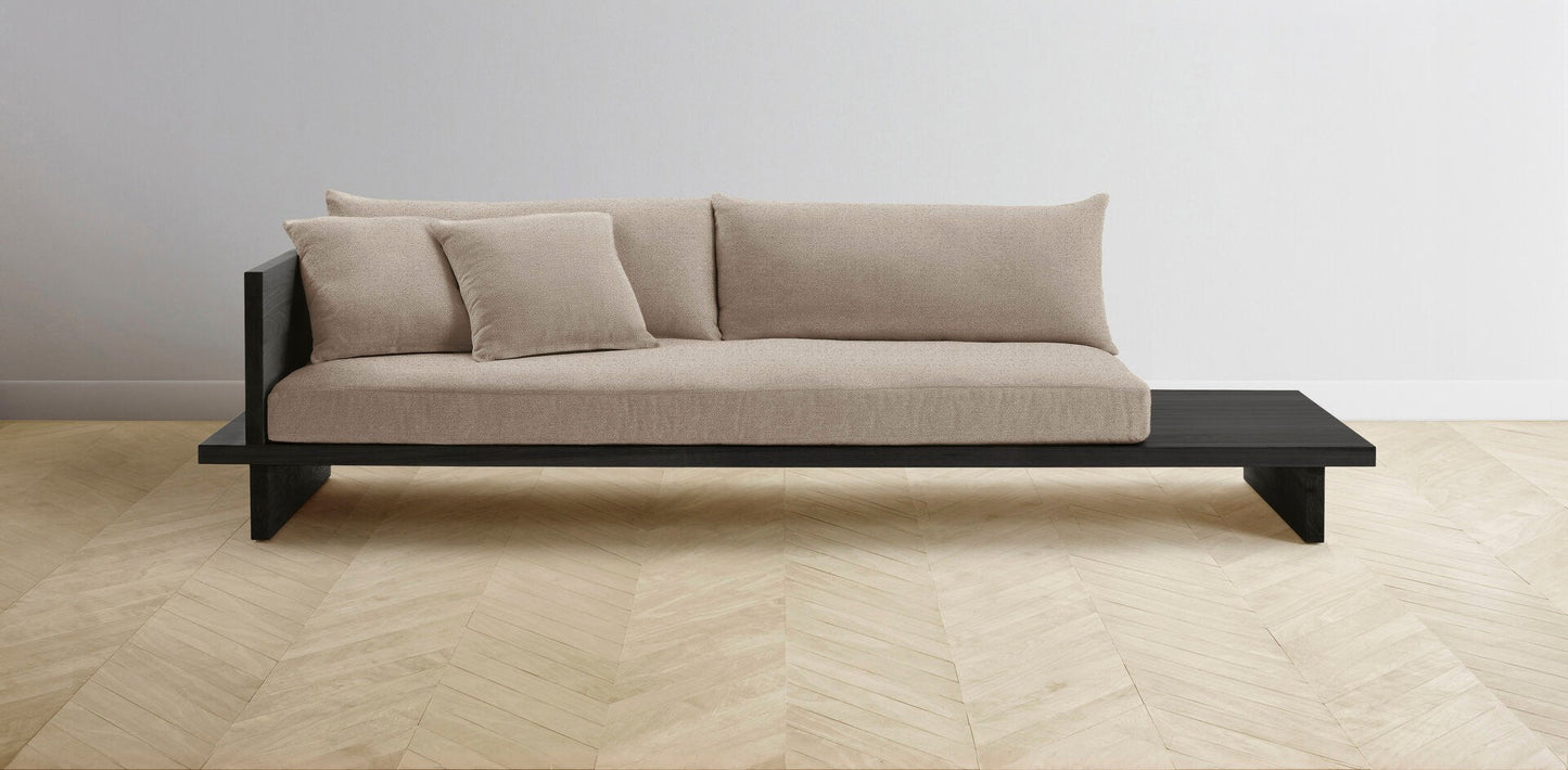 The Muir Arm on Left - Performance Basketweave Malt Sofa