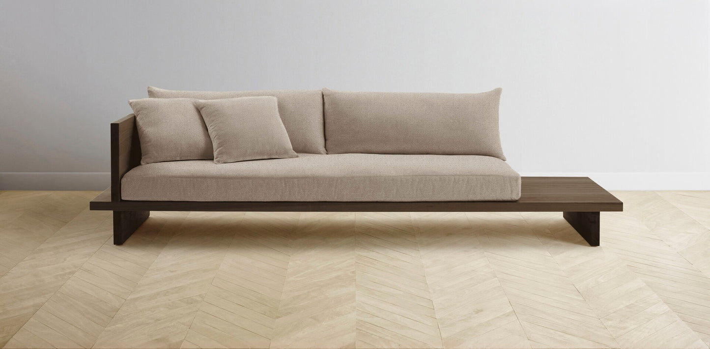 The Muir Arm on Left - Performance Basketweave Malt Sofa