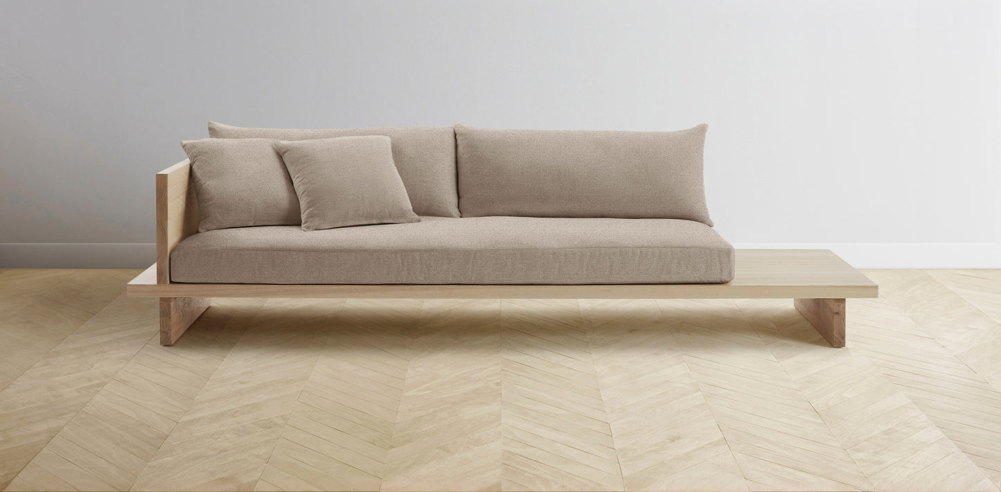 The Muir Arm on Left - Performance Basketweave Malt Sofa