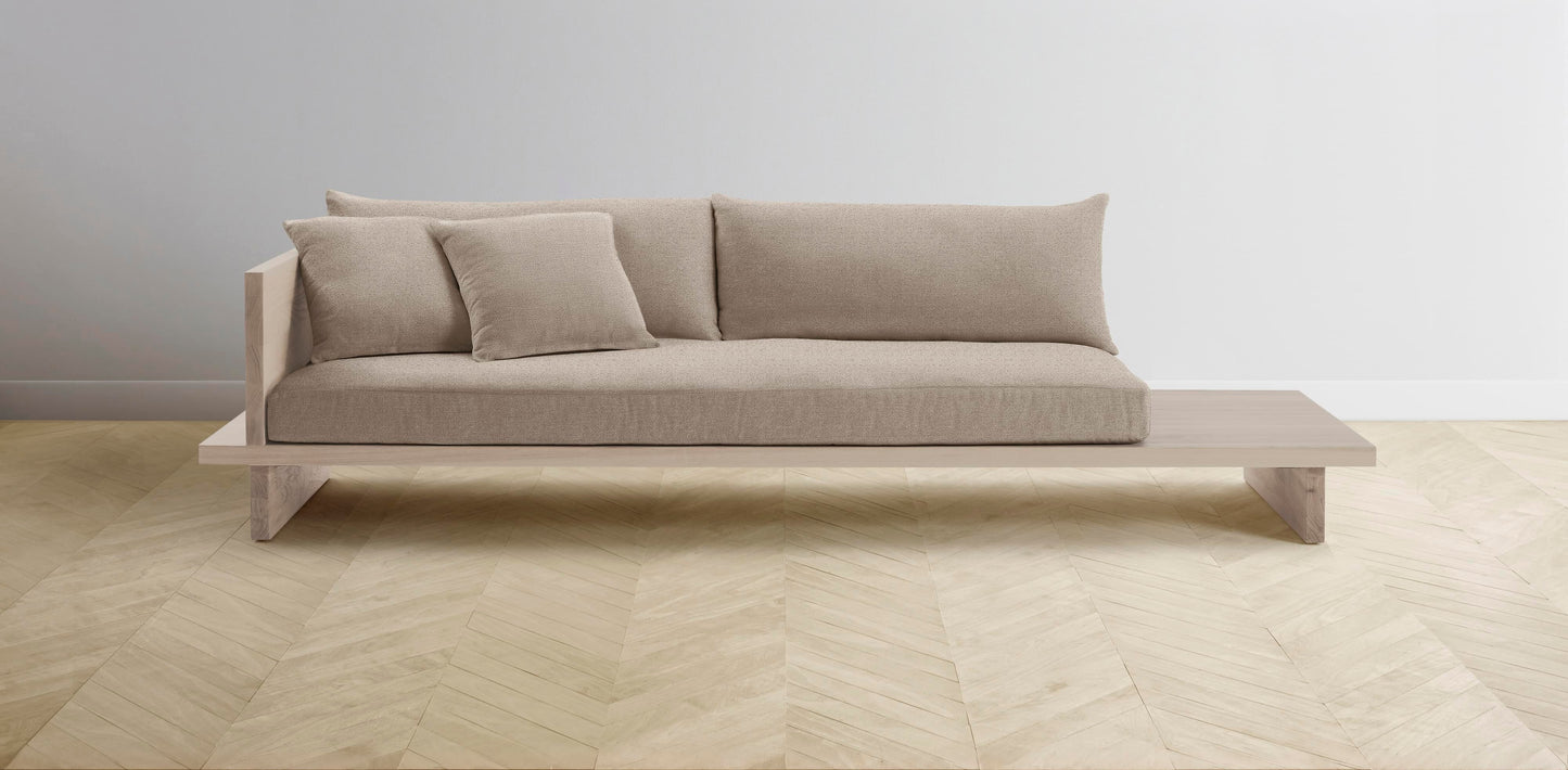 The Muir Arm on Left - Performance Basketweave Malt Sofa