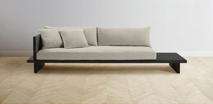 The Muir Arm on Left - Performance Basketweave Pebble Sofa