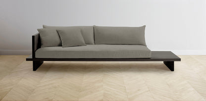 The Muir Arm on Left - Performance Linen Putty Sofa