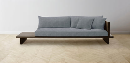 The Muir Arm on Right - Performance Melange Weave Aegean Sofa