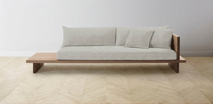 The Muir Arm on Right - Performance Melange Weave Flint Sofa