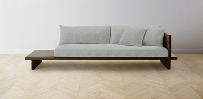 The Muir Arm on Right - Performance Melange Weave Seaglass Sofa