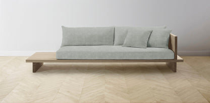 The Muir Arm on Right - Performance Melange Weave Seaglass Sofa