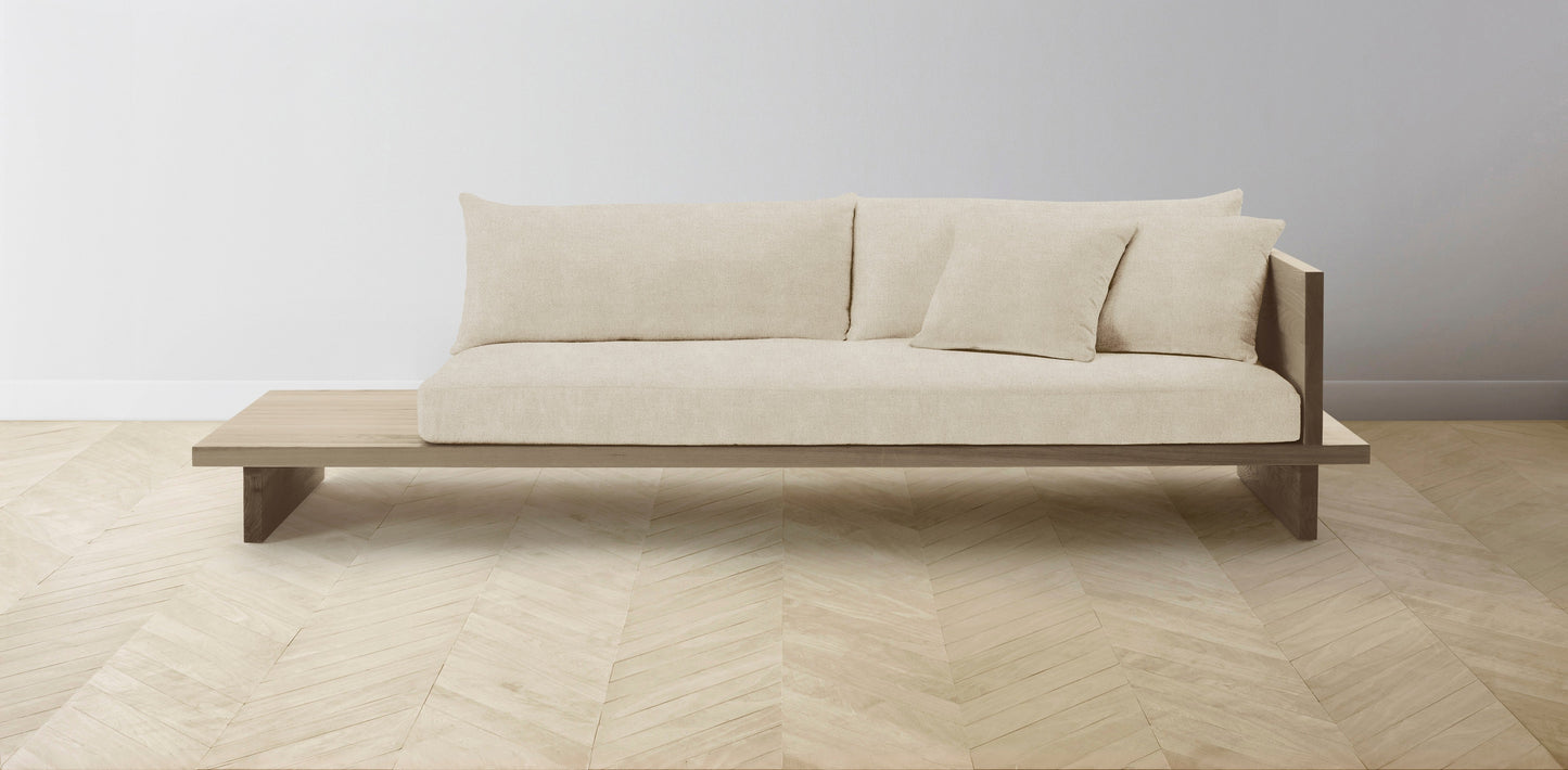 The Muir Arm on Right - Performance Melange Weave Shell Sofa