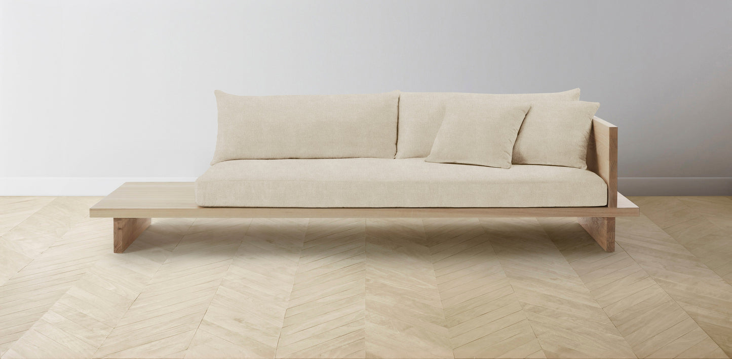 The Muir Arm on Right - Performance Melange Weave Shell Sofa