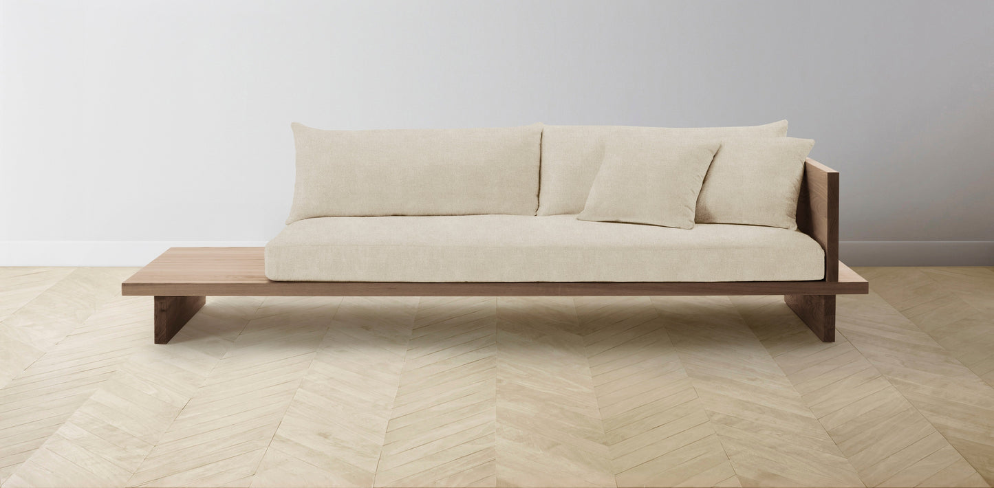 The Muir Arm on Right - Performance Melange Weave Shell Sofa