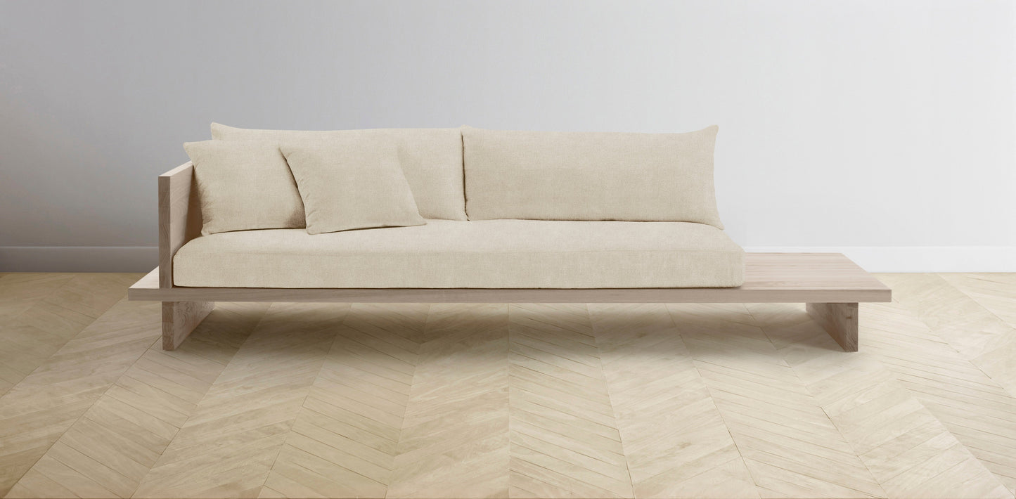 The Muir Arm on Left - Performance Melange Weave Shell Sofa