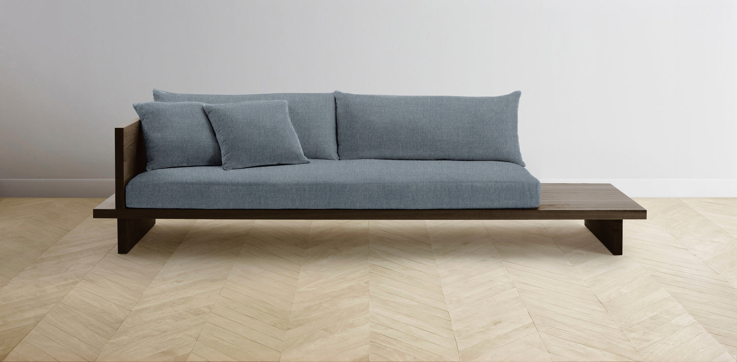 The Muir Arm on Left - Performance Stonewashed Linen Chambray Sofa