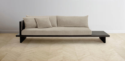 The Muir Arm on Left - Performance Stonewashed Linen Clamshell Sofa