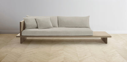 The Muir Arm on Left - Performance Stonewashed Linen Dew Sofa