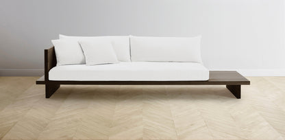 The Muir Arm on Left - Performance Textured Linen Bone Sofa