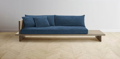 The Muir Arm on Left - Performance Tweed Denim Sofa