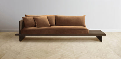 The Muir Arm on Left - Performance Velvet Cider Sofa