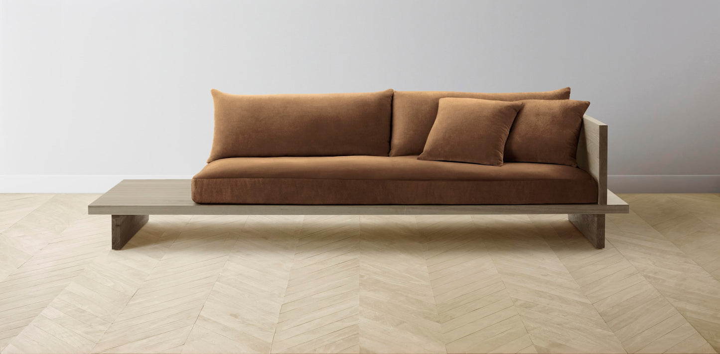 The Muir Arm on Right - Performance Velvet Cider Sofa